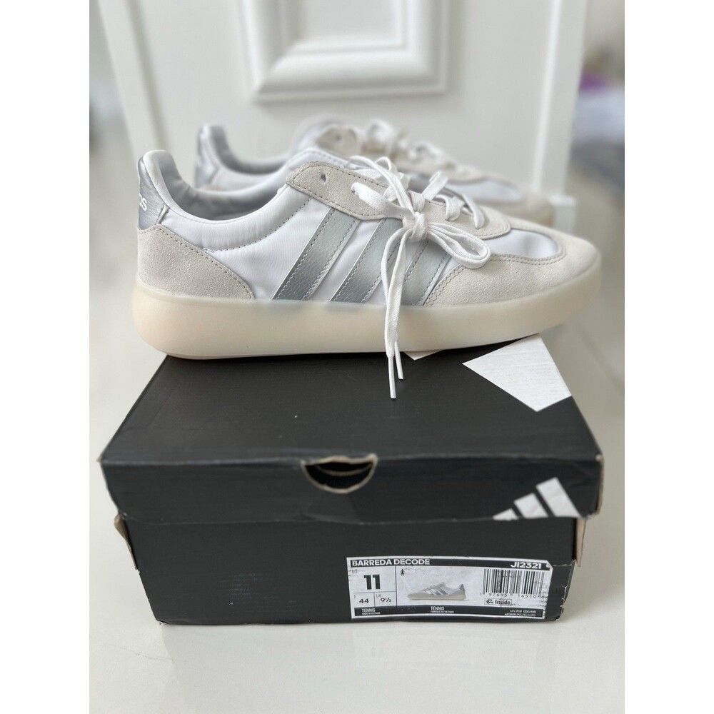 Adidas Barreda Decode Sneaker Tennis Shoes White Silver JI2321 Women’s Size 11 - Picture 3 of 12